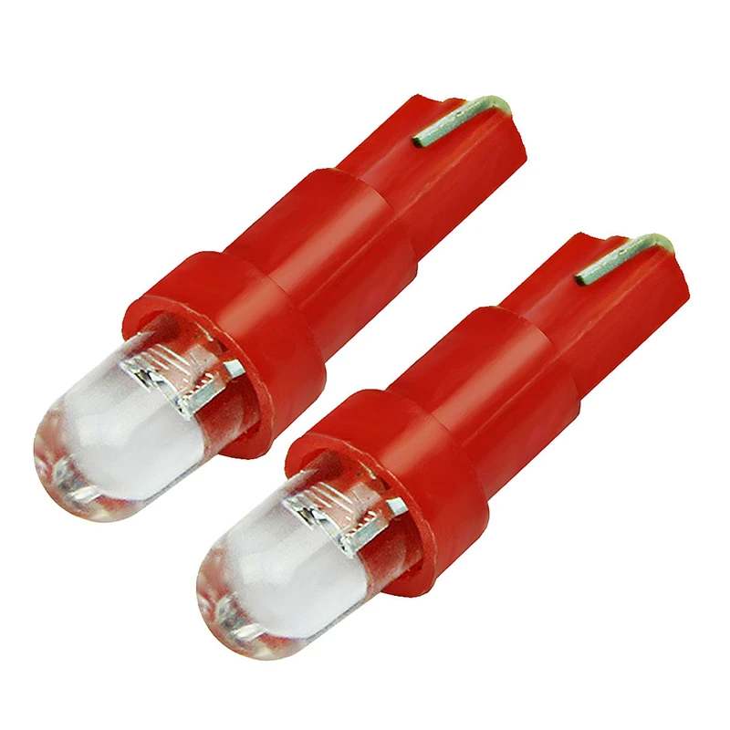 

80x Car LED Interior Lamp T5 LEDs Light Dashboard Gauge Instrument Auto Side Wedge Lights Bulb DC 12V