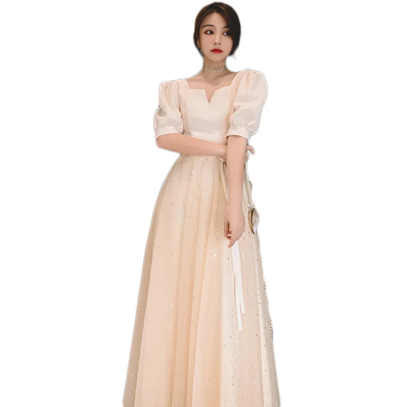 Платье женское винтажное длинное роскошное элегантное вечервечерние Сетчатое с