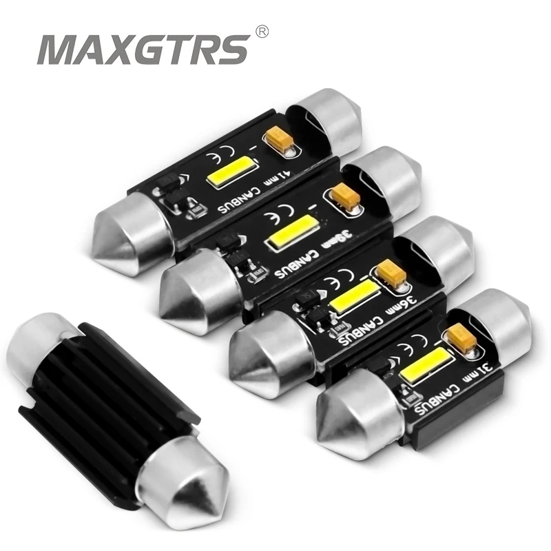 Светодиодный фонарь для Чтения номерного знака 5x Festoon C5W C10W CSP Canbus 31 мм/36 мм/39 мм/41