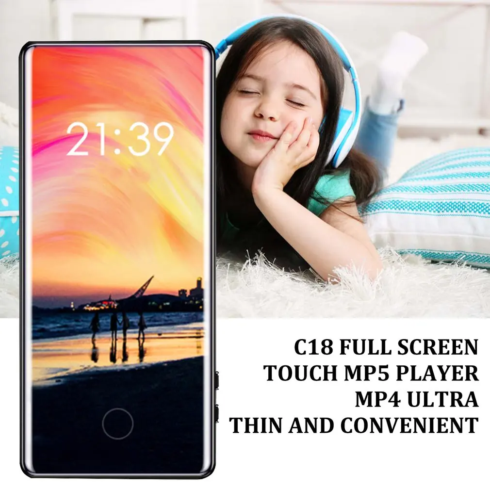C18 Полноэкранный сенсорный Mp5 Walkman студенческий Mp4 качество звука без потерь Mp3
