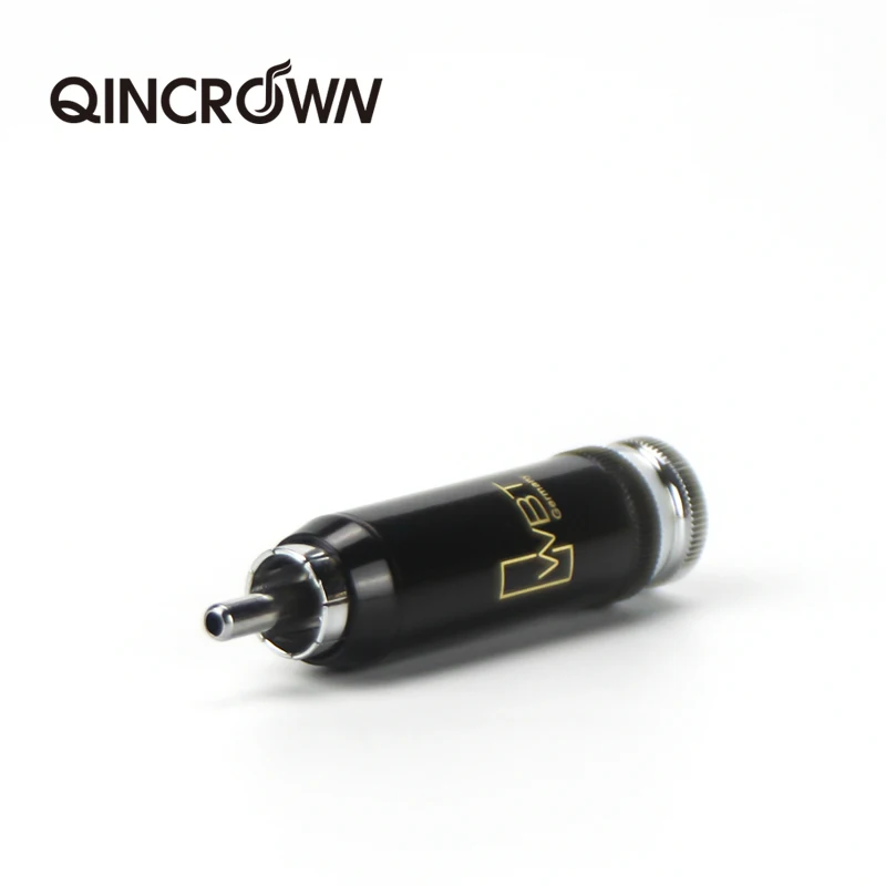 8 pcs Silver color 0102Ag rhodium-plated lotus plug fever audio signal cable connector HiFi terminal RCA head | Электроника