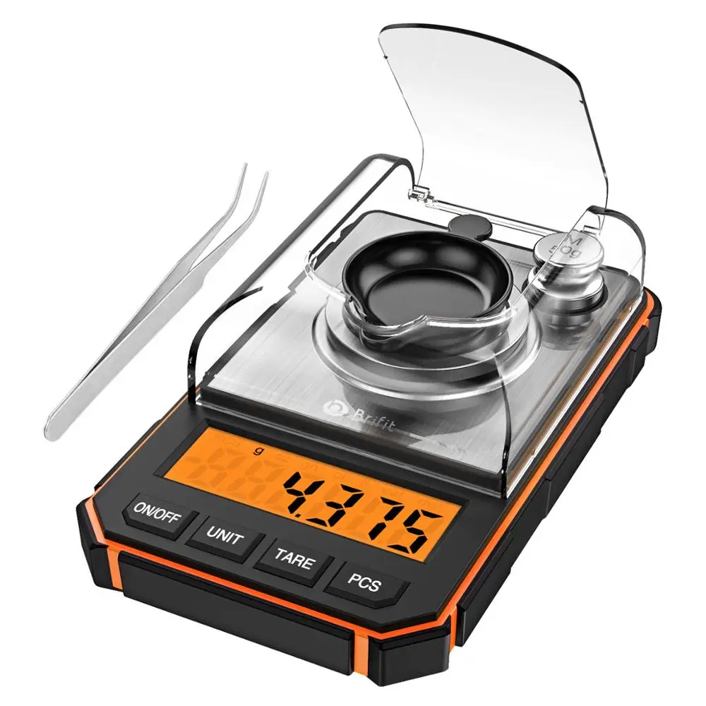 

0.001g Digital Scale Portable Mini Scale Precise Graduation Professional Pocket Scale Milligram 50g Calibration Weights Tweezer