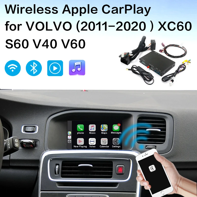 Беспроводной автомобильный интерфейсный декодер Apple Carplay volvo Android для (2015 2019)XC60 S60