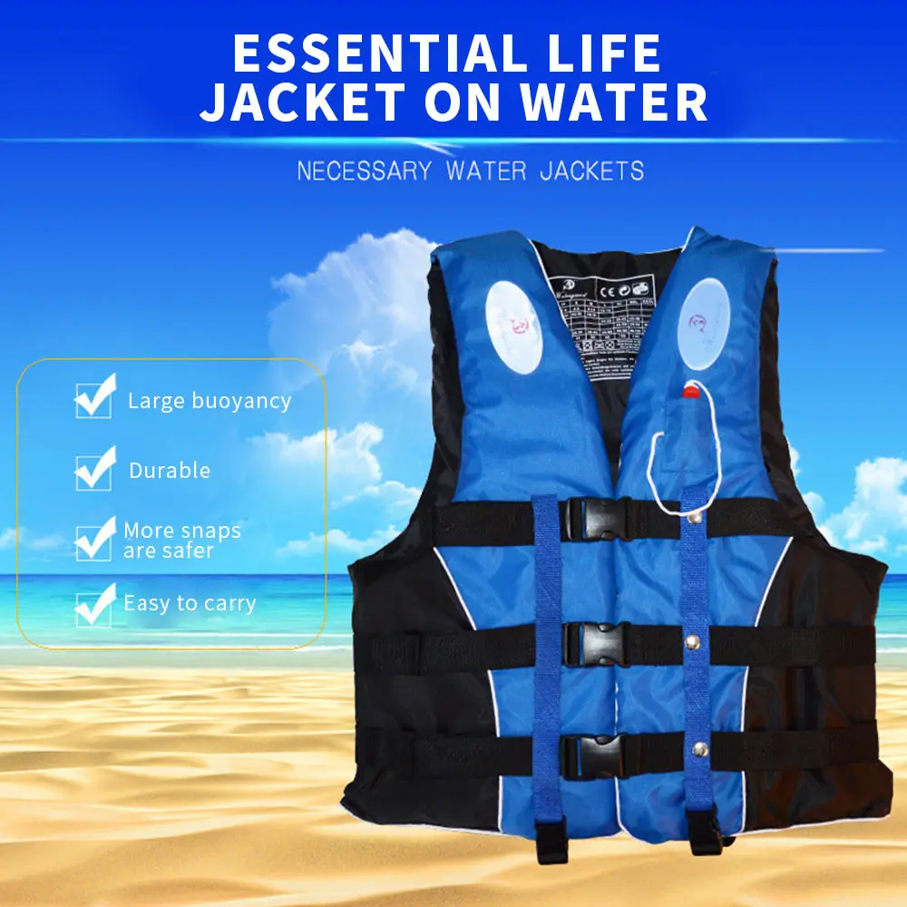 Регулируемый жилет для взрослых и детей куртка рыбалки плавающая плавательная