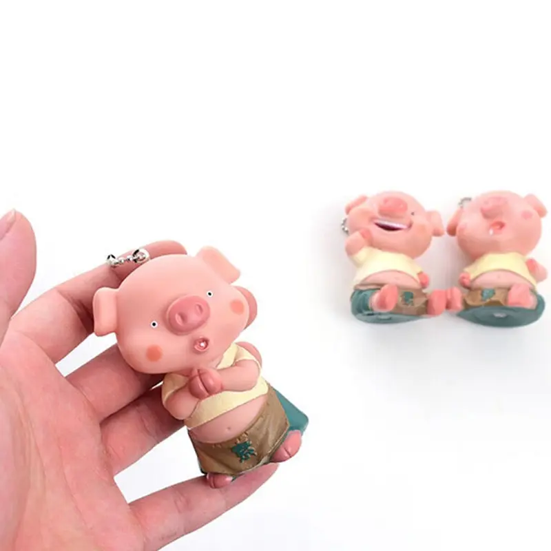 3D поцелуй брелок с дизайном Поросёнок для пары прекрасный подарок влюбленных