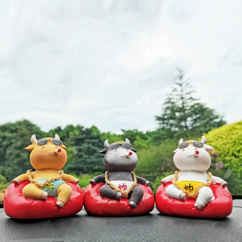 2021 год Китайский Зодиак быка изделия из смолы украшения для дома с Новым годом