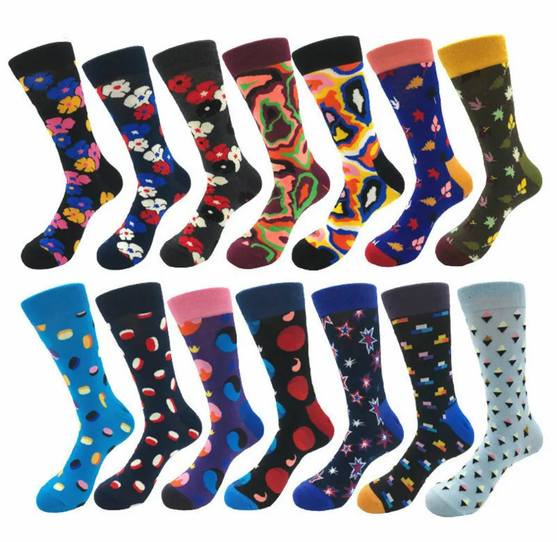 Harajuku Calcetines Hombre Веселые черные зимние Разноцветные носки в стиле хип-хоп хлопковые подарки для мужчин уличный стиль Calze Uomo Мода