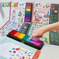 finger graffiti painting picture book washable color baby learning to draw art supplies coloring book seal art toys for children