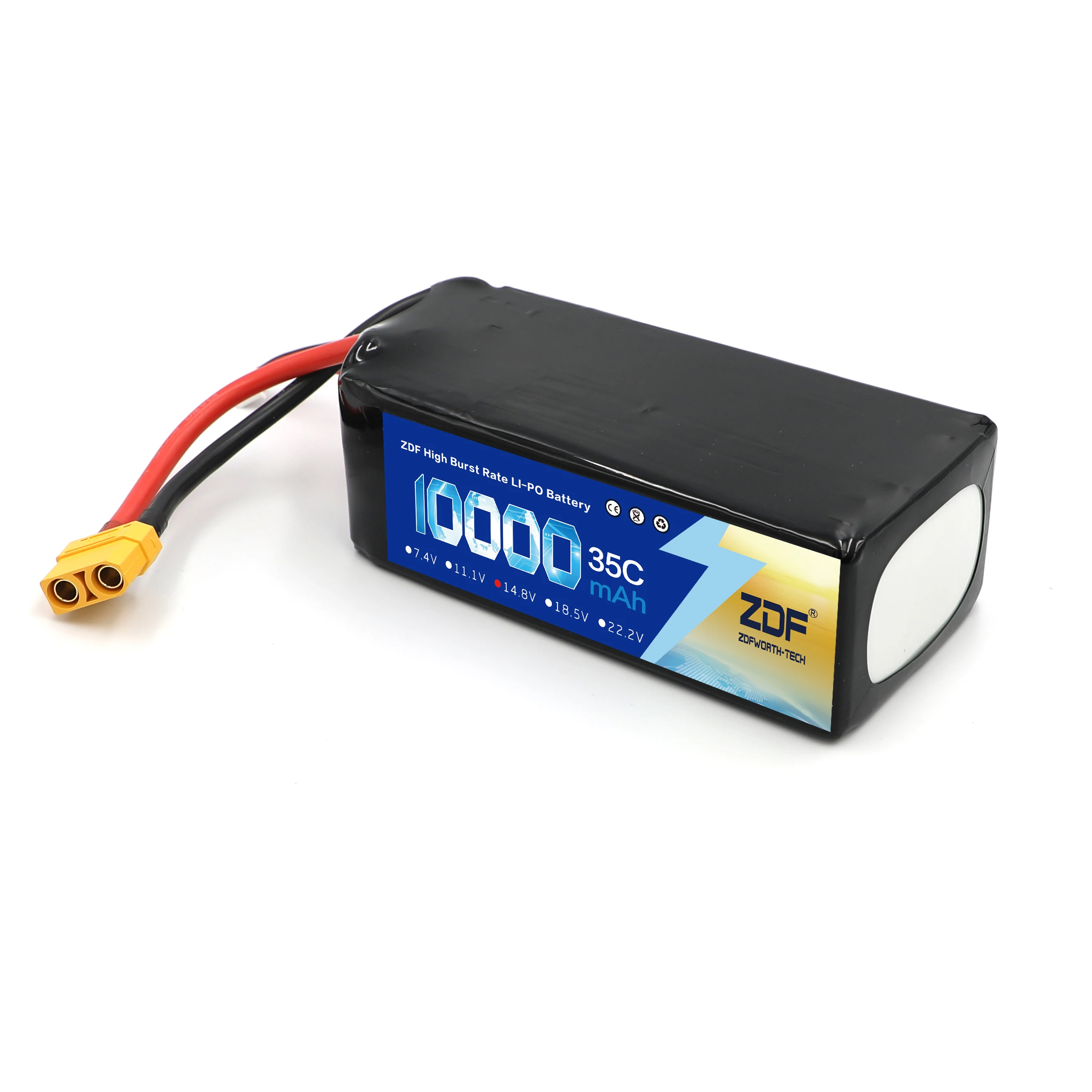 Аккумулятор ZDF 4S 6S 14 8 в 18 5 22 2 10000 мАч 35C MAX 70C RC Lipo для радиоуправляемого вертолета