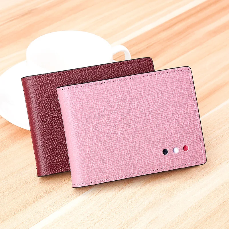 

New High-end Driving License Holster Cross Stripe Work ID Bag Genuine Leather Card Holder Pure Color Passport Cover A202