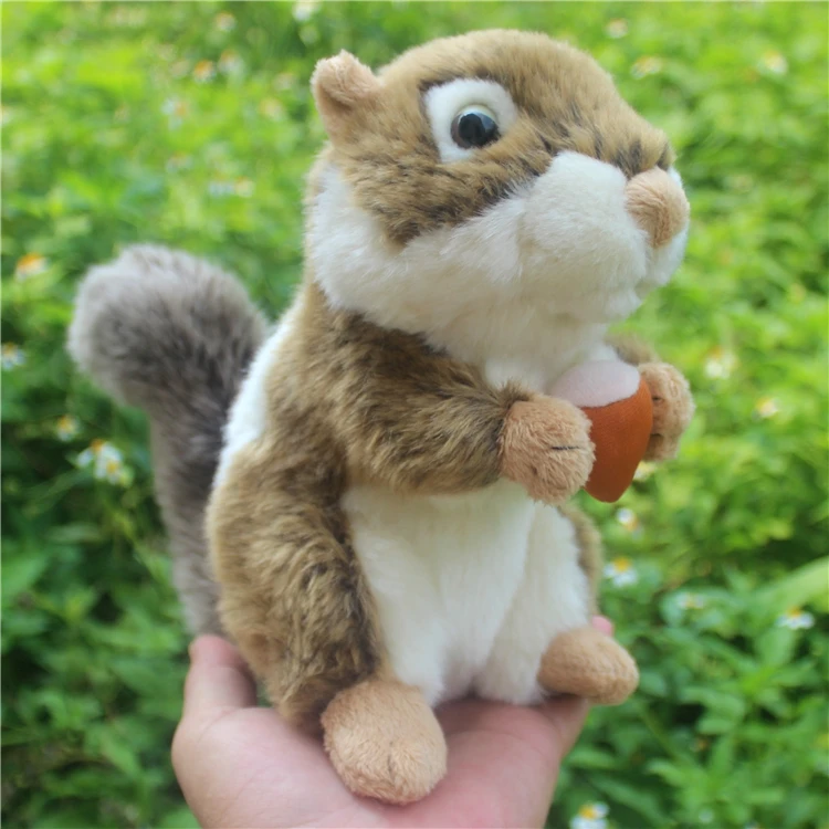 

cute plush squirrel toy stuffed high quality squirrel doll birthday gift about 18cm