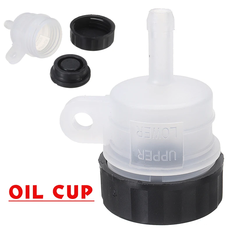 

1pc Motorcycle Refitted Parts Rear Brake Pump Horizontal Pump Tank Oil Cup Oil Box Circular Universal Accessories