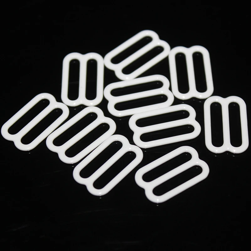 

50pcs/Lot Adjustment 15mm Metal Bra Strap Adjustment Buckles Underwear Sliders Rings Clips For Lingerie DIY Accessories