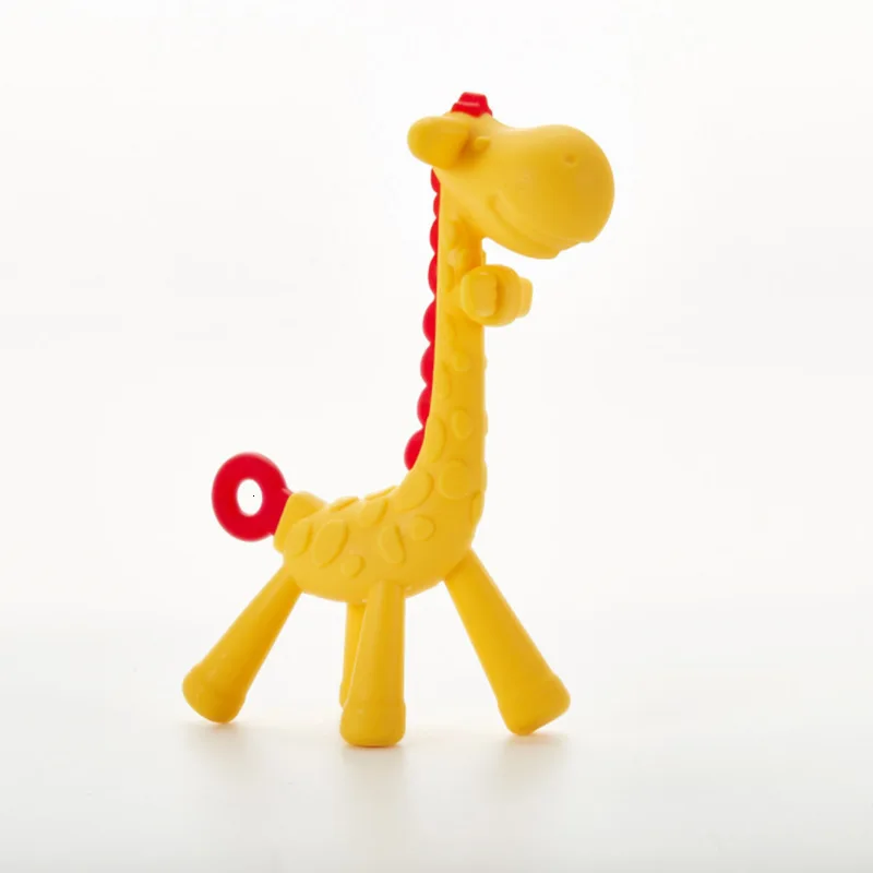 Прорезыватель для зубов детский мультяшный не содержит БФА мягкие силиконовые