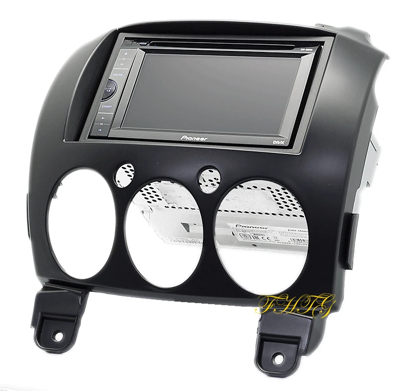 Автомобильный Радио фасции Dash комплект подходит для 2010 Mazda 2 двойной Din