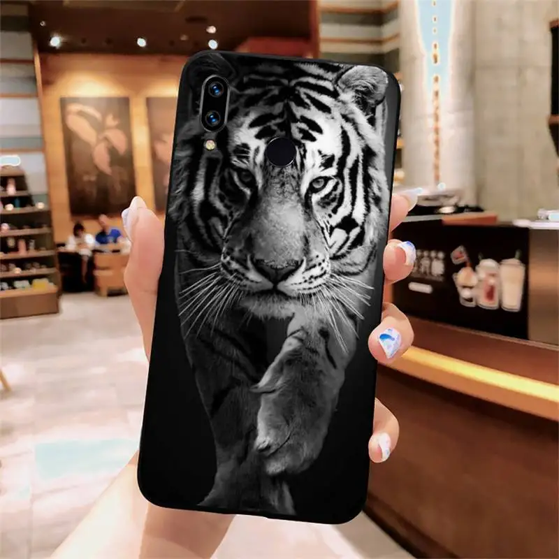 

tiger lion case for airpods shell Phone Case For Xiaomi Redmi note 7 8 9 t k30 max3 9 s 10 pro lite