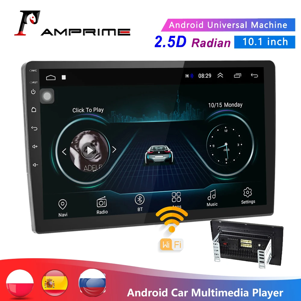 Автомобильный мультимедийный плеер AMPrime стерео-система на Android с экраном 10 1 дюйма