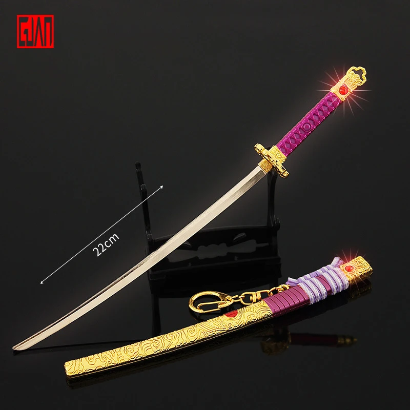 

Naraka: Bladepoint Game Peripheral Toys Ornaments Toy Boy Cut An Tsunata Sword Metal Weapon 22cm With Scabbard Toys Forchildren