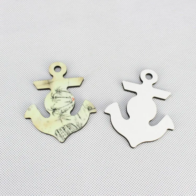 Сублимационные пустые Брелоки для ключей с двойным сердцем из МДФ брелок горячей