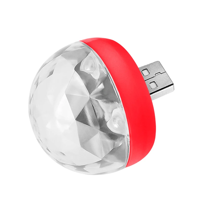 Мини USB светодиодное оборудование для дискотек Вечерние огни портативный хрустальный магический шар красочный эффект сценическая лампа для дома вечерние караоке Декор