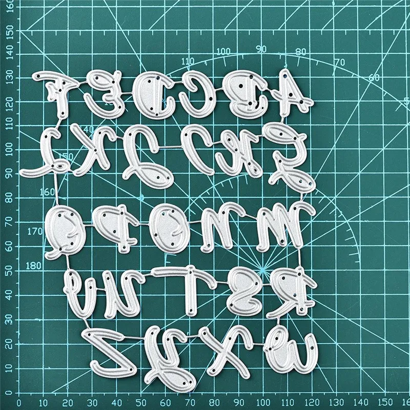 DiyArts трафареты букв ABC алфавит слово металлические режущие штампы Новинка 2019