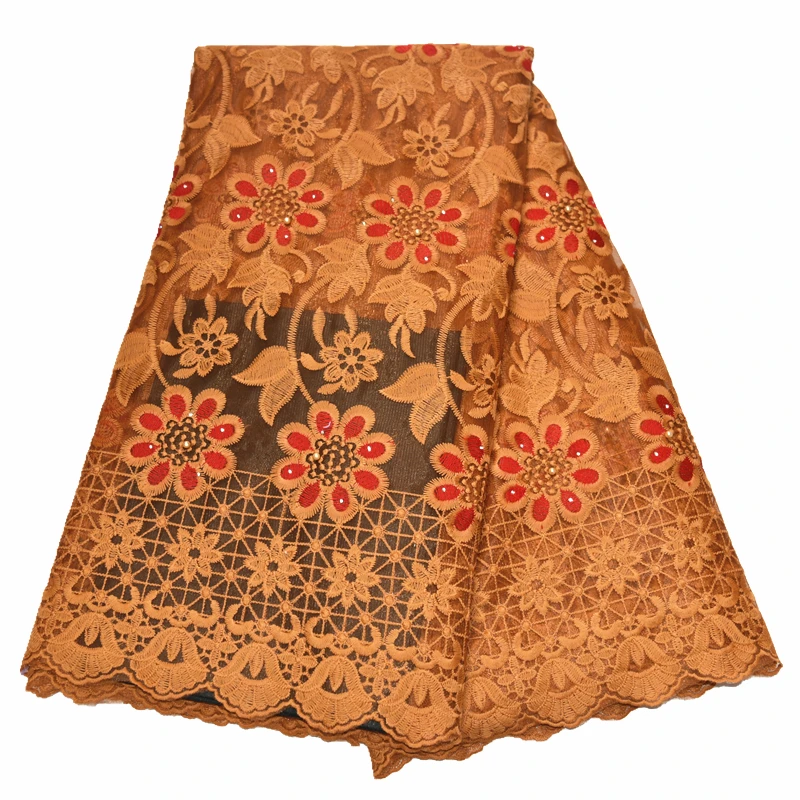 2020 Высококачественная нигерийская Свадебная африканская кружевная ткань с