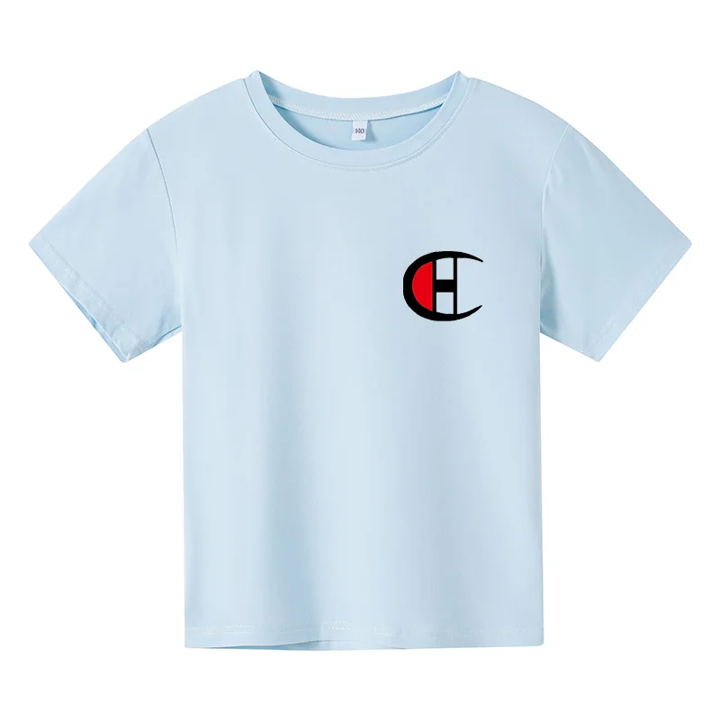 

2021 New Summer Cute Boy Girl Printing Oversized T-Shirt Fashion Letter Pattern Breathable Fabric Loose Short Sleeve 3T-15T