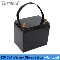 turmera 12v 33ah battery storage box for 3 2v 32700 lifepo4 battery for 12v solar power system or uninterrupted power supply use