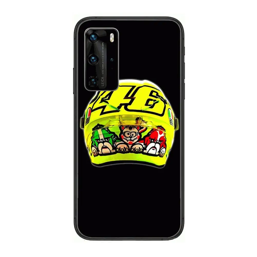 

Cool helmet AGV style Phone Case For Huawei P 40 30 20 10 9 8 Lite E Pro Plus Black Etui Coque Painting Hoesjes comic fashion