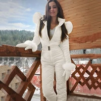 70women one piece ski jumpsuit breathable snowboard jacket skiing pant sets bodysuits outdoor snow suits women zipper ski suit