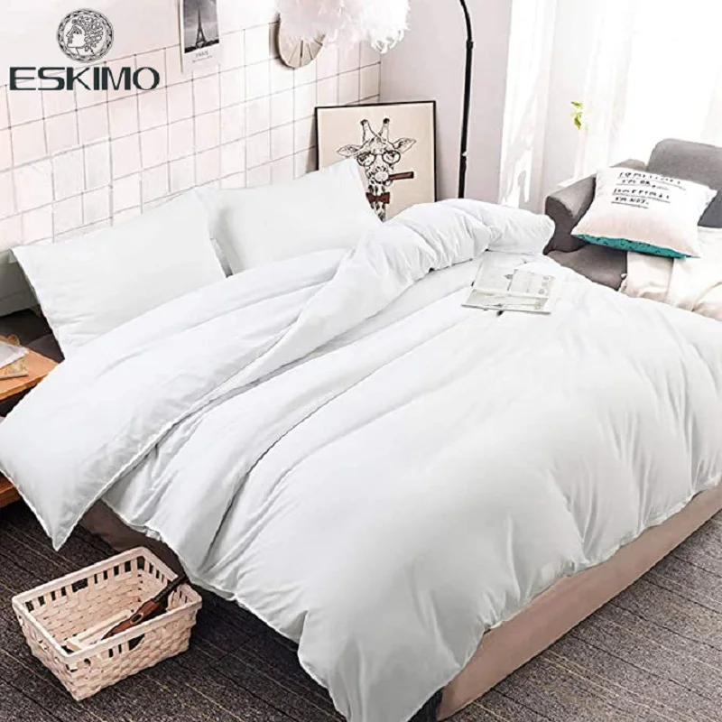 Комплект постельного белья ESKIMO из 3 предметов микрофибры однотонный