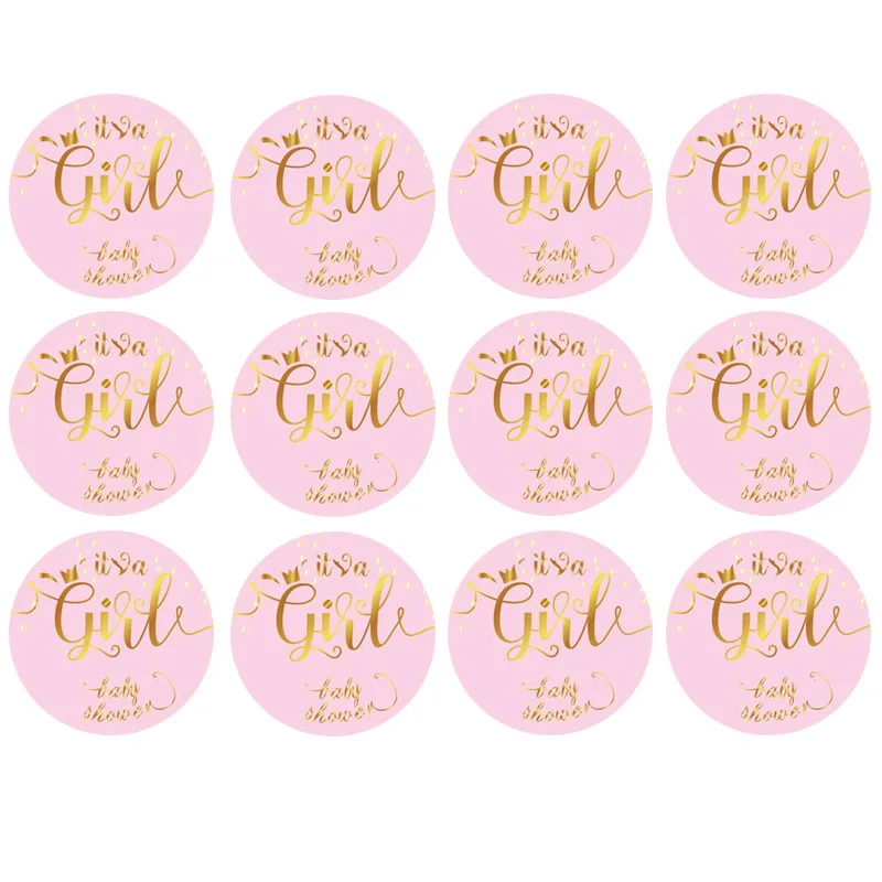 60 шт. это мальчик девочка дети день рождения этикетки стикеры детские Душ