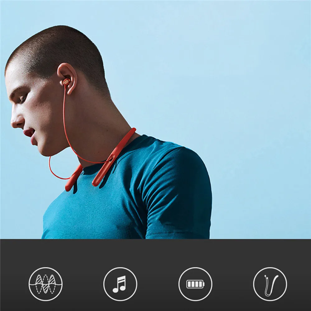 Беспроводной Шум снижение наушники Bluetooth стерео гарнитура с шейным подвесные для