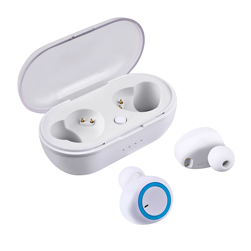 K18 White TWS Bluetooth 5,0 наушники беспроводные наушники Кнопка управления стерео наушники громкой связи спортивные наушники подходят для всех телефонов - Цвет: K18 White