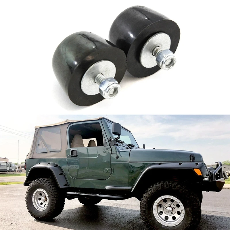 2 шт. для Jeep Wrangler JK 1987-2018 черный резиновый бампер Подушка капюшон Bump Stop | Автомобили