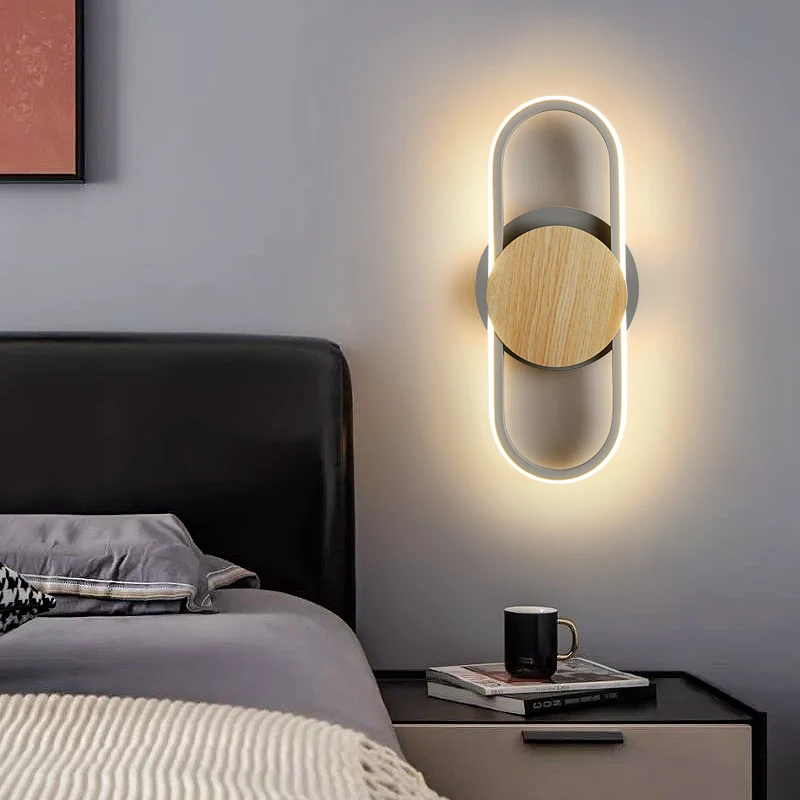 Светодиодная модная настенная лампа, Простой декоративный светильник на стену для кухни, спальни, лестницы, коридора, 2021 в, 220