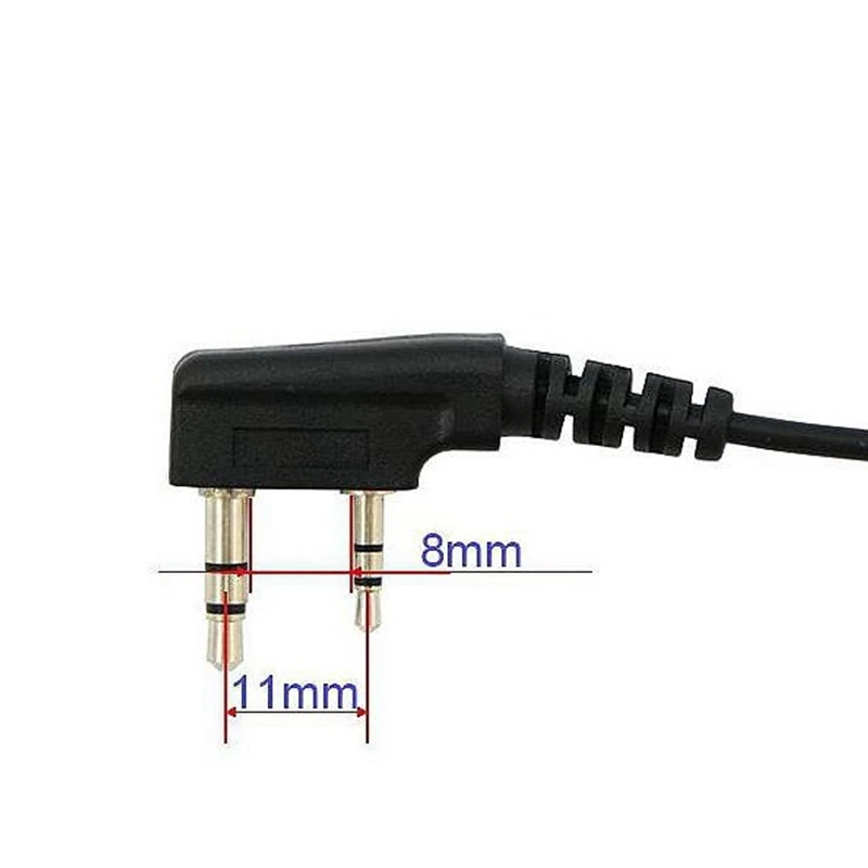2 Pin PPT baofeng гарнитура горла микрофон для УФ 5r UV 5R BF 888S Kenwood аксессуары Радио рация