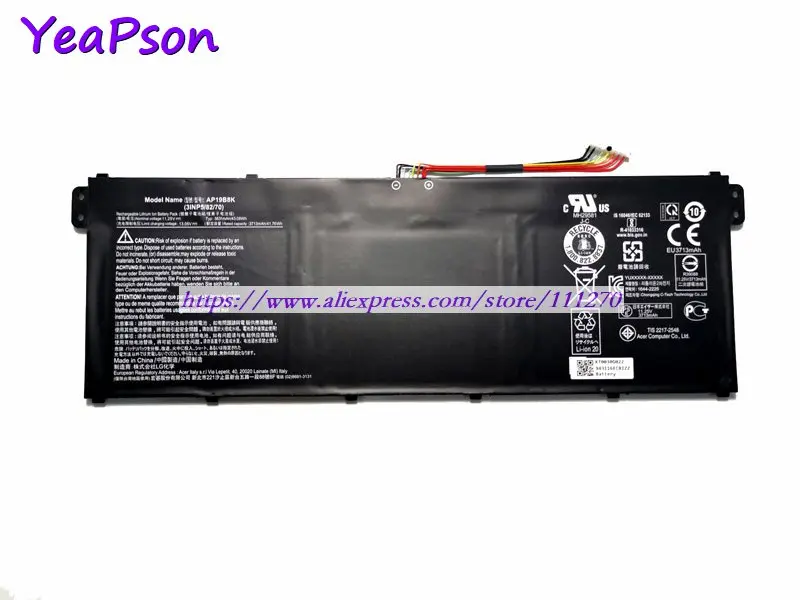 Аккумулятор Yeapson AP19B8K 11 25 в 3830 мА ч 43 Вт для ноутбука Acer | Компьютеры и офис