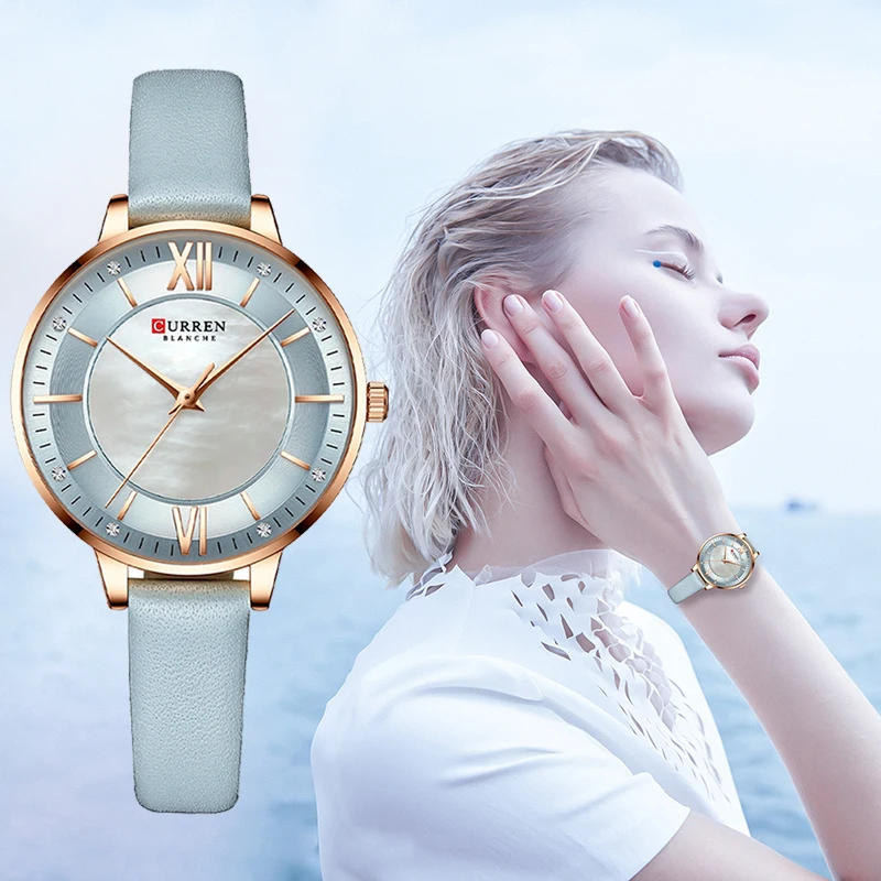 

CURREN Luxury Classic Quartz Women Watch Elegant Charming Leather Ladies Watches Fashion Female Clock часы женские