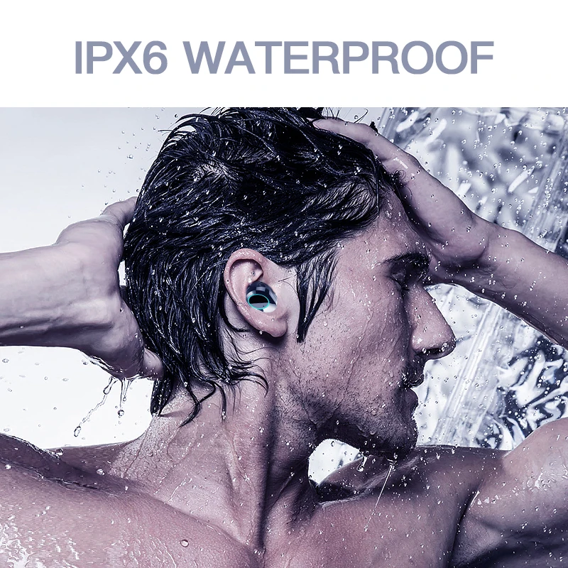KUMI T3S Bluetooth 5,0 настоящие беспроводные наушники 6D стерео гарнитура IPX6 Водонепроницаемый шумоподавление 3300 мАч Зарядное устройство