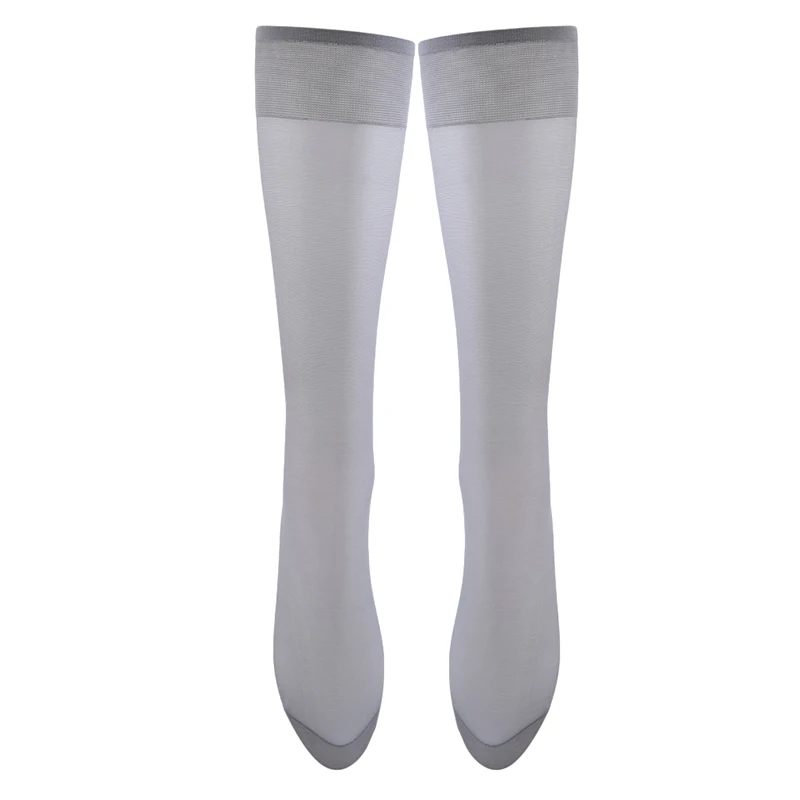 Сексуальные женские чулки средней длины 2 цвета s черный/телесный однотонные до