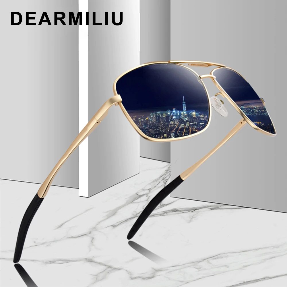 Мужские Винтажные Солнцезащитные очки DEARMILIU поляризационные для вождения