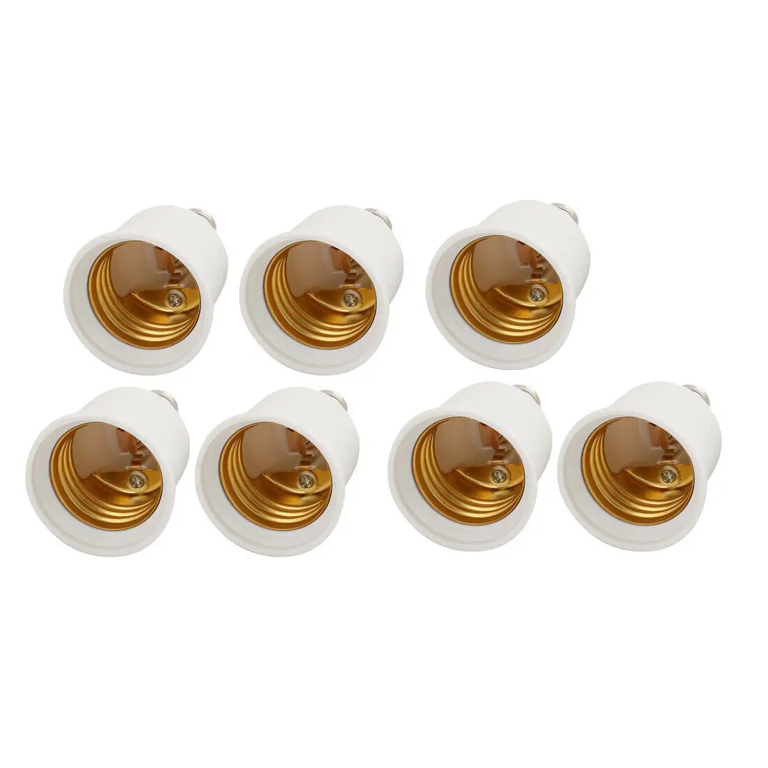 

7 Pcs E12 to E26 LED Bulb Base Adapter Converter Light Socket Lamp Holder