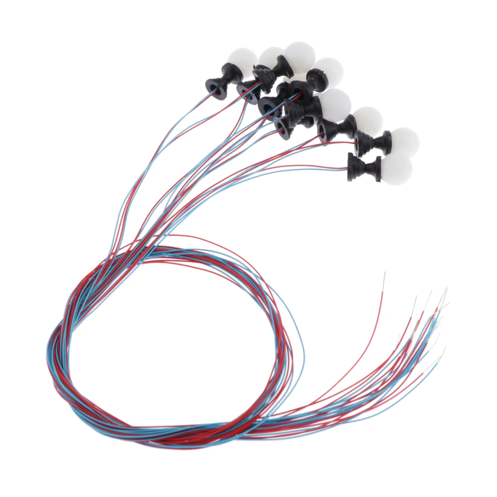 10 шт. модель железная дорога поезд лампы светодиоды-мини ландшафт газон диорама