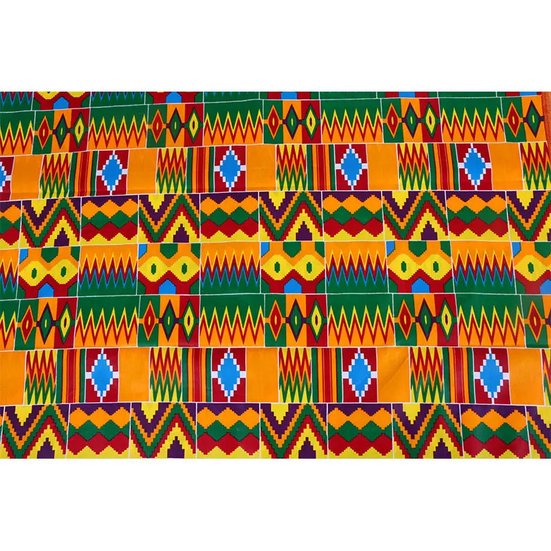 2019 цветная печать 100% хлопок Kente Гана (Африка) Высокое качество Анкара настоящий