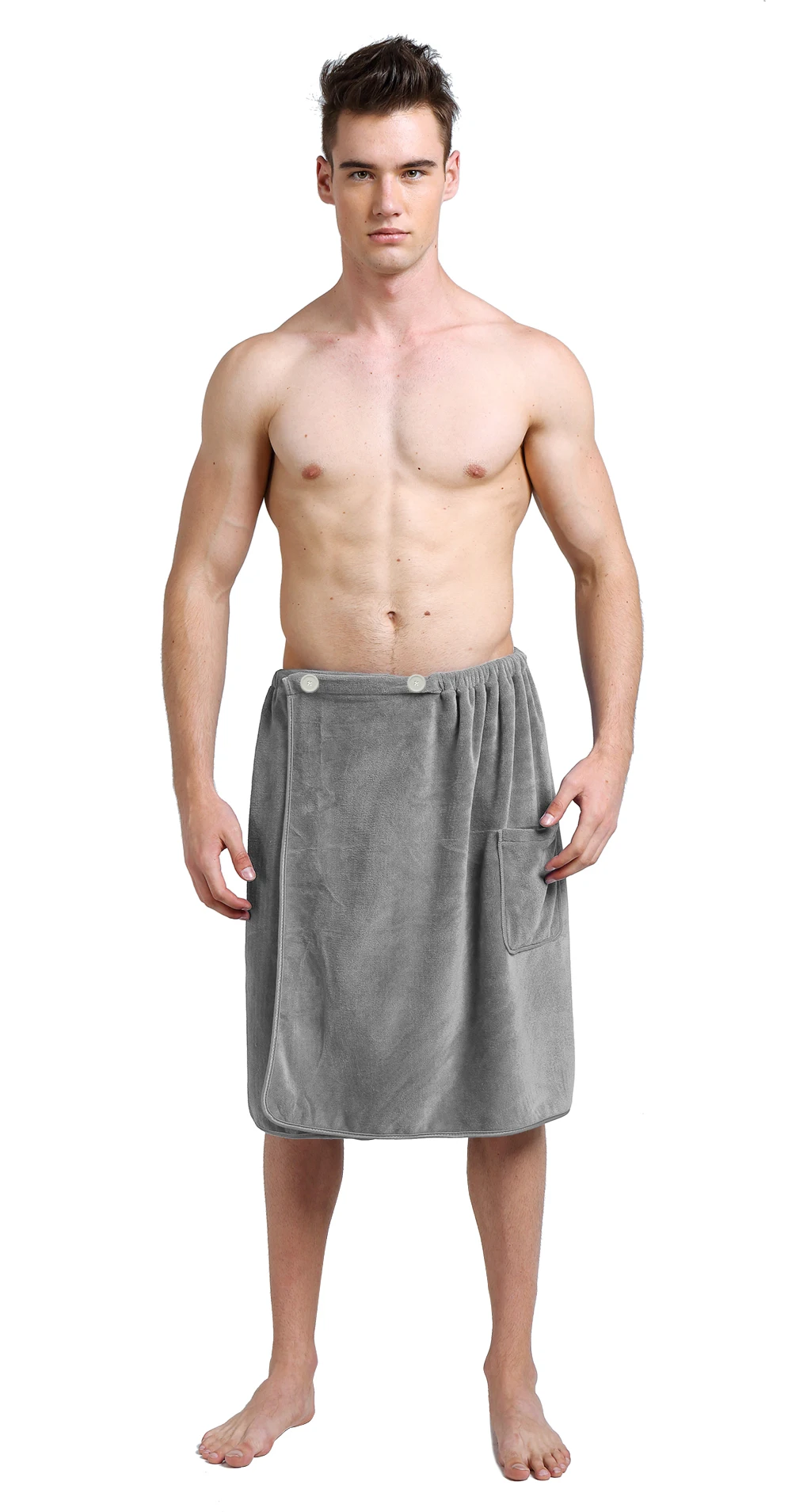 Bath Towels With Snap Closure For Adults 24inx63in 1 Pack Hot Sale