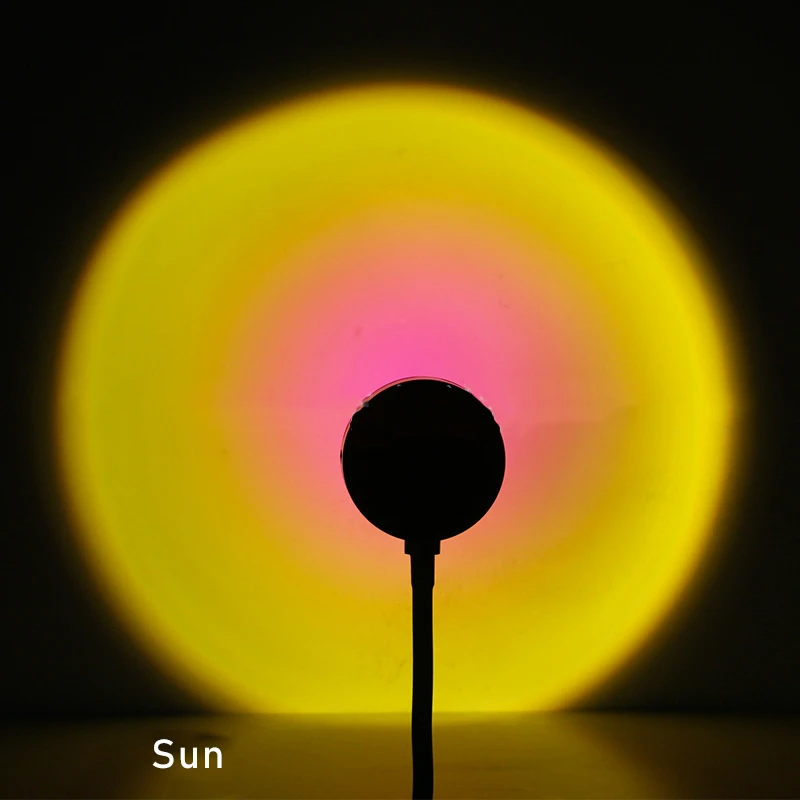 

Sunset Projection Light Night Galaxy Projector Atmosphere Rainbow Lamp Sundown Ambient Lights Decoration for Bedroom LED Lamp