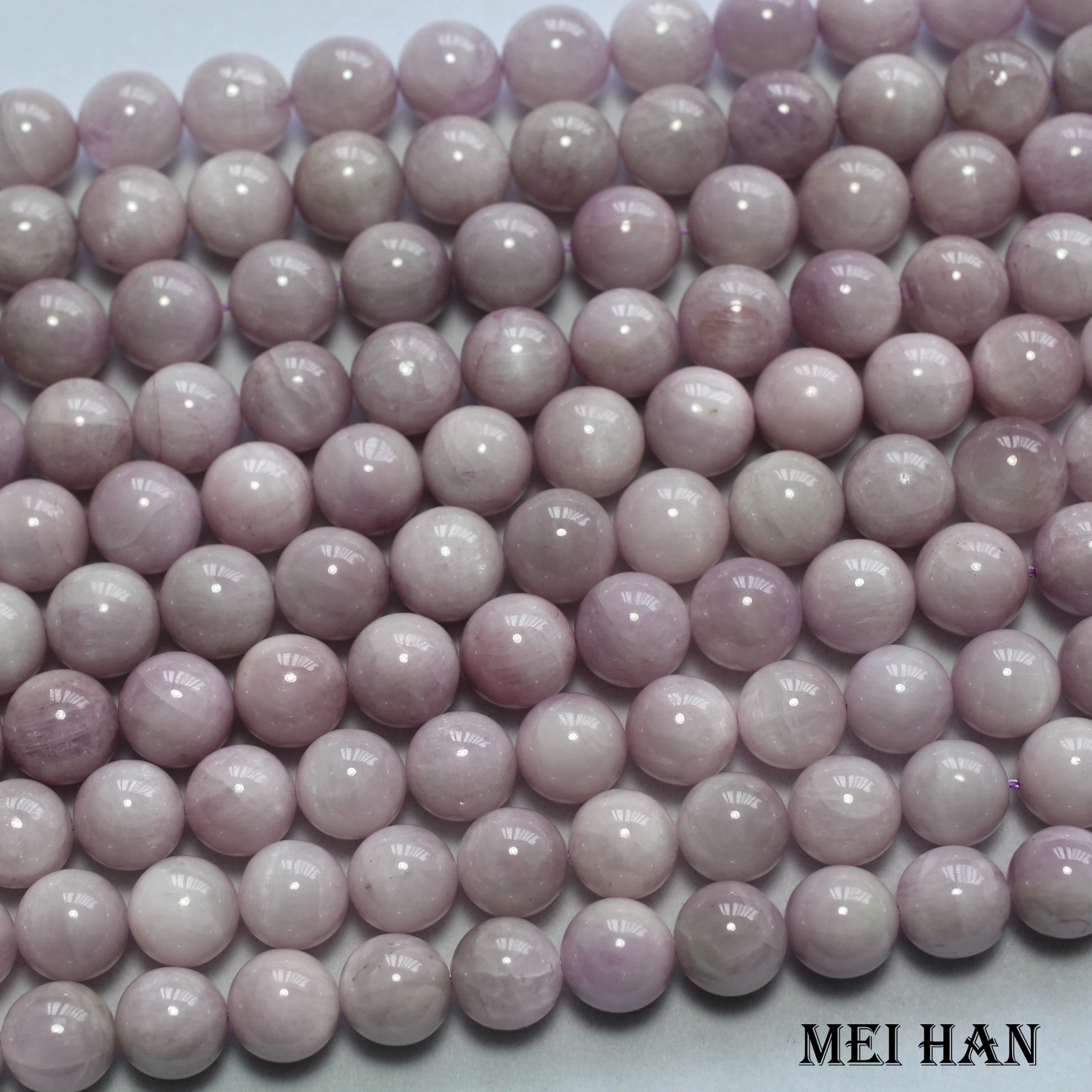 Meihan натуральный A + Madagascar kunzite 8 7 9 мм 5 Гладкие Круглые бусины для изготовления