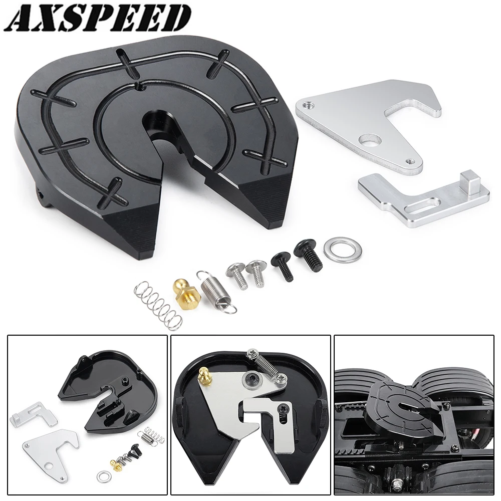 AXSPEED RC Car Metal Coupler Grinding Discs Decoupling Disc Plate for 1/14 Tamiya Drag Head Tractor Truck Upgrade Parts