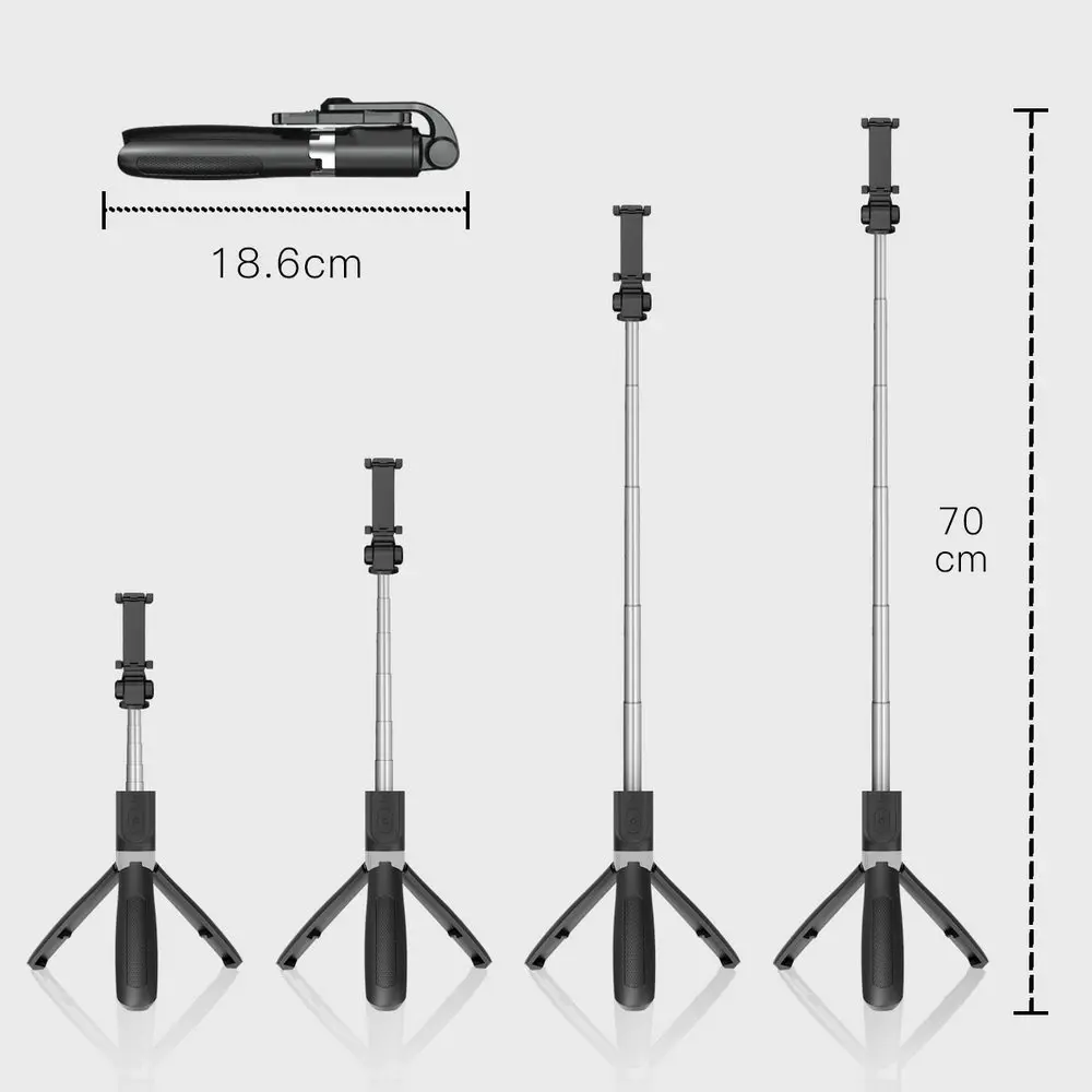 Universal 3 in 1 Wireless Bluetooth Selfie Stick Extendable Monopod Foldable Tripod With Remote Phone holder For Ios Android | Электроника